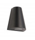 Helm Modern Outdoor Integrated LED Down Wall Light Textured Black Finish, IP44