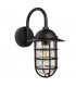 Port Classic Outdoor Cage Wall Light Textured Black, IP44
