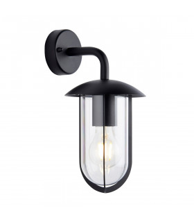 Quinn Modern Outdoor Wall Light Textured Black