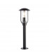 Quinn Classic Outdoor Floor Post Bollard Textured Black