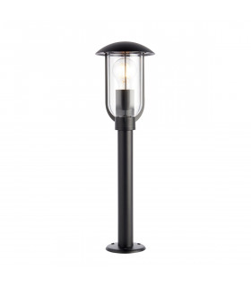 Quinn Classic Outdoor Floor Post Bollard Textured Black