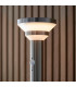 Modern Solar Powered Dimmable LED Tall Bollard Lamp Brushed Stainless Steel-4
