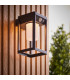 Hallam Modern Solar Powered Dimmable LED Wall Lamp Textured Black-1