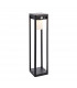 Hallam Modern Solar Powered Dimmable LED Short Bollard Lamp Textured Black