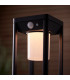 Hallam Modern Solar Powered Dimmable LED Short Bollard Lamp Textured Black-4