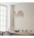 Orphelia LED Pendant Light Fine Silver Chain Waterfall Effect Polished Chrome-3