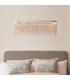 Orphelia LED Bar Pendant Light Fine Silver Chain Waterfall Effect Polished Chrome-6