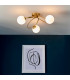 Ellipse Semi Flush 3 Light Lamp Satin Brass-2
