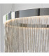 Zelma Cct Remote Control LED Dimmable Pendant Light Fine Silver Chain Waterfall Effect Polished Chrome, Kelvin Temperatue Change