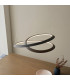 Staten Contemporary Designer Look LED Pendant Light Swirl Textured Black Finish-4