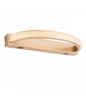 Lorenzo Contemporary Designer Crystal LED Wall Light Satin Gold