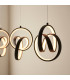 Cosma Modern Designer Integrated LED Cluster Drop Pendant Textured Black Finish-5