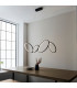 Ovals Modern Designer 4 Ring LED Pendant Light Textured Black Finish-4