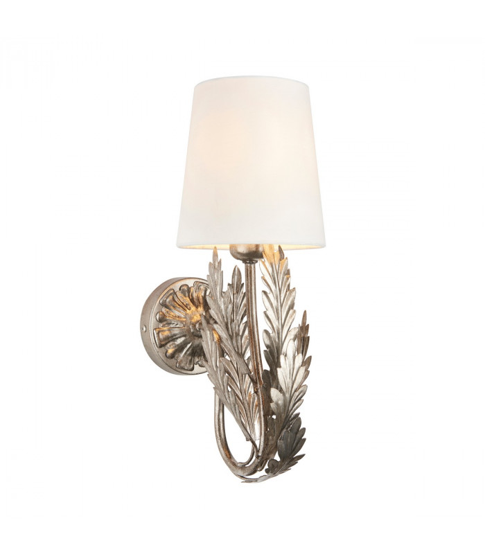 Delphine Decorative Silver Layered Leaf Wall Lamp