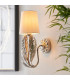 Delphine Decorative Silver Layered Leaf Wall Lamp-1