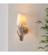 Delphine Decorative Silver Layered Leaf Wall Lamp-4
