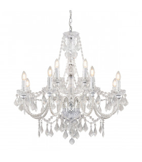 Clarence Decorative 12 Light Chandelier Polished Chrome