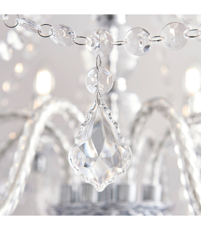 Clarence Decorative 12 Light Chandelier Polished Chrome-5