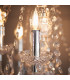 Clarence Decorative 12 Light Chandelier Polished Chrome with Clear Faceted Droplets