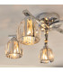 Ria Bathroom Multi Arm Glass Semi Flush Ceiling Lamp-4
