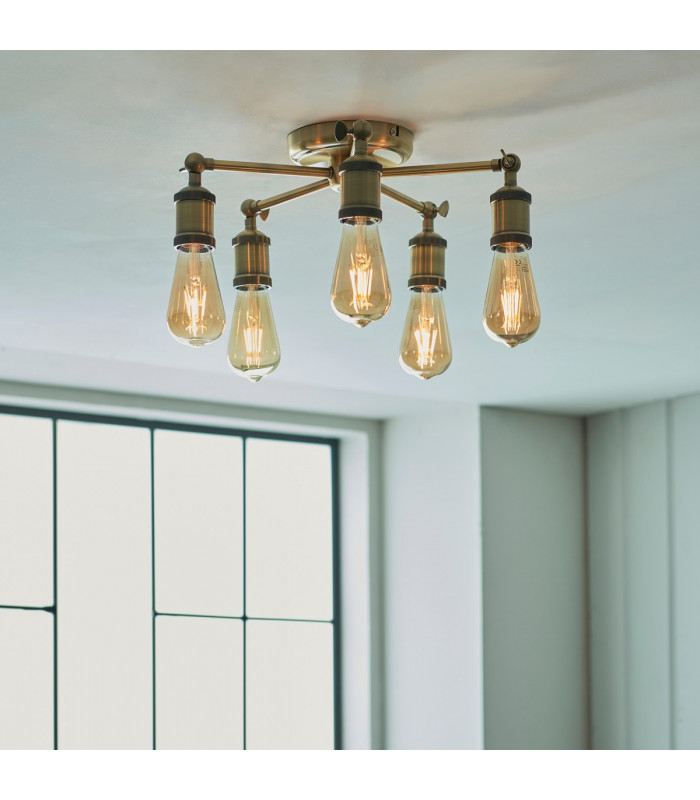 Hal Multi Arm Lamp Semi Flush Ceiling Lamp-3