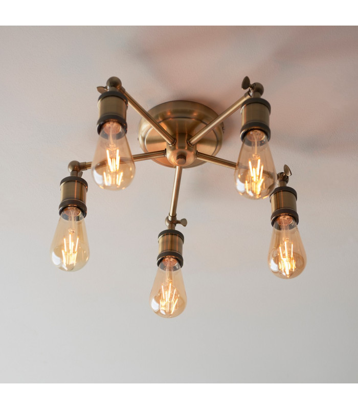Hal Multi Arm Lamp Semi Flush Ceiling Lamp-4