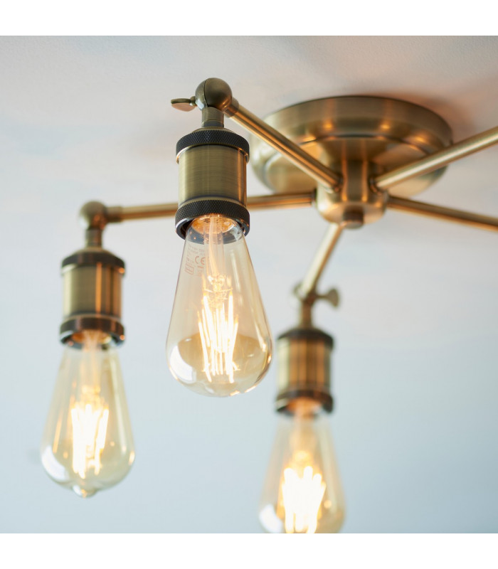 Hal Multi Arm Lamp Semi Flush Ceiling Lamp-5