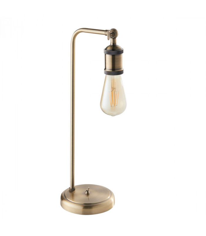 Hal Complete Table Lamp, Antique Brass Plate