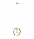 Hoop Single Pendant Ceiling Lamp, Brushed Brass, Nickel, Copper Plate