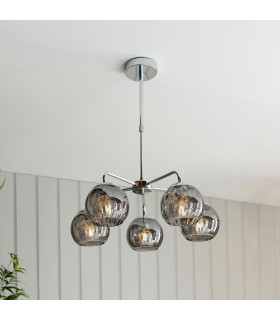Dimple Multi Arm Glass Pendant Ceiling Lamp-1