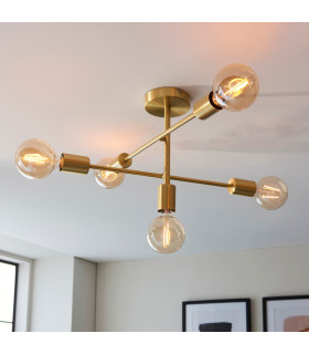 Studio Multi Arm Lamp Semi Flush Ceiling Lamp-1