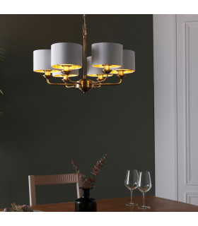 Highclere Multi Arm Shade Pendant Ceiling Lamp-1