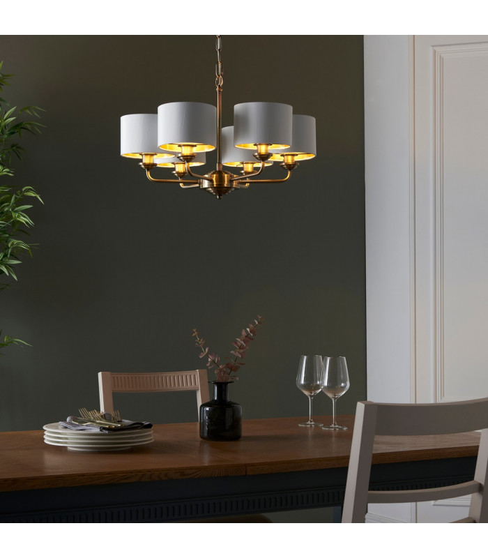 Highclere Multi Arm Shade Pendant Ceiling Lamp-3