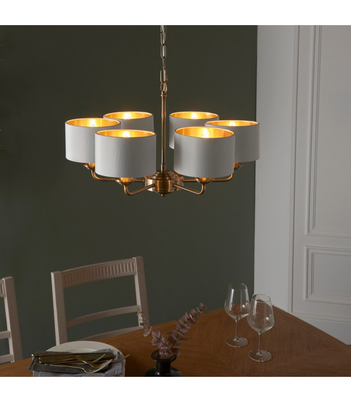 Highclere Multi Arm Shade Pendant Ceiling Lamp-4