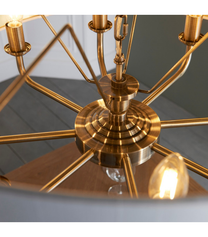 Highclere Single Shade Pendant Ceiling Lamp-6