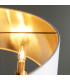 Highclere 8 Lamp Single Shade Pendant Ceiling Lamp, Antique Brass Plate, Vintage White Fabric