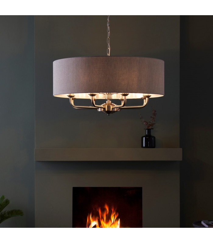 Highclere Single Shade Pendant Ceiling Lamp-1