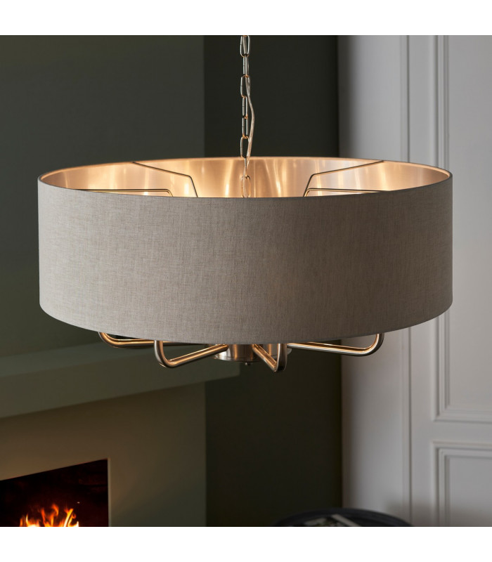 Highclere Single Shade Pendant Ceiling Lamp-4