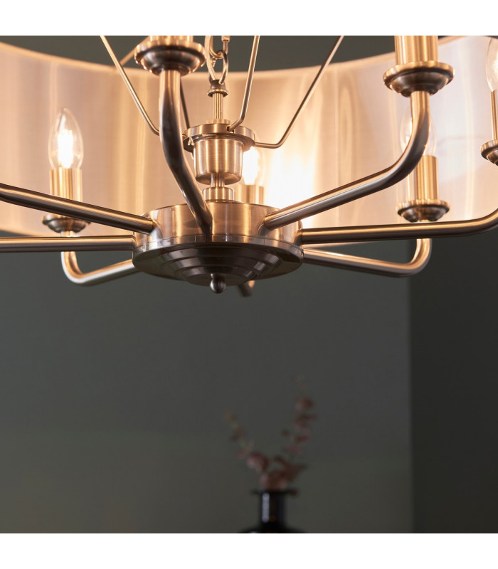 Highclere Single Shade Pendant Ceiling Lamp-5