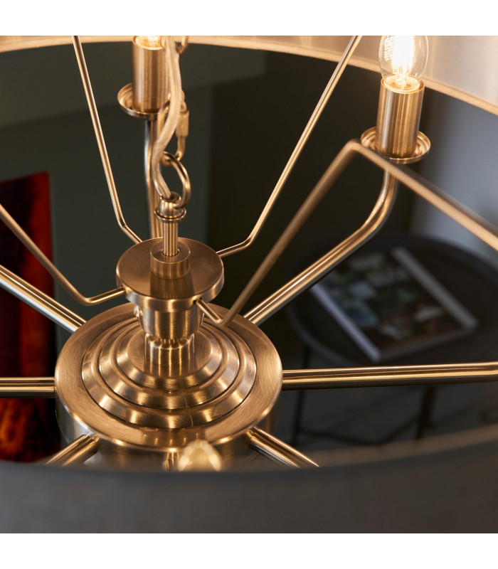 Highclere Single Shade Pendant Ceiling Lamp-6