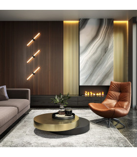 Maytoni Axis Modern Up & Down Wall Lamp Black 3000K-2
