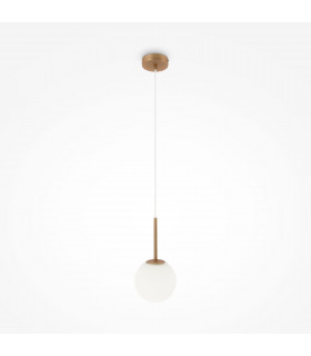 Maytoni Basic Form Small Modern Globe Pendant Ceiling Light Gold E14-1