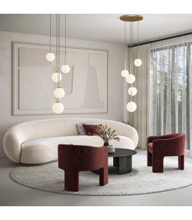 Maytoni Basic Form Modern 5 Light Cluster Pendant Ceiling Light Gold E14-2