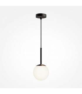Maytoni Basic Form 15cm Modern Globe Pendant Ceiling Light Matt Black E14-1