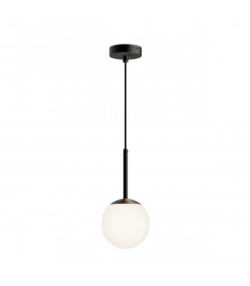 Maytoni Basic Form 15cm Modern Globe Pendant Ceiling Light Matt Black E14-2