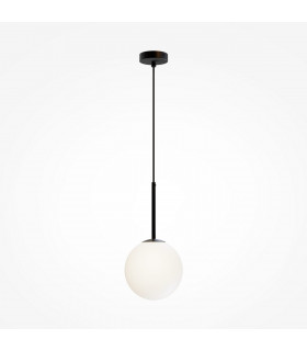 Maytoni Basic Form 20cm Modern Globe Pendant Ceiling Light Matt Black E14-1