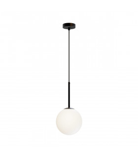 Maytoni Basic Form 20cm Modern Globe Pendant Ceiling Light Matt Black E14-2