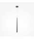 Maytoni Cascade Modern Slim Pendant Ceiling Light Black Integrated LED 4000K-1