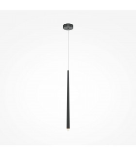 Maytoni Cascade Modern Slim Pendant Ceiling Light Black Integrated LED 4000K-1
