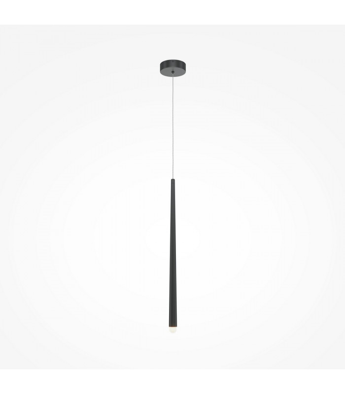 Maytoni Cascade Modern Slim Pendant Ceiling Light Black Integrated LED 4000K-1